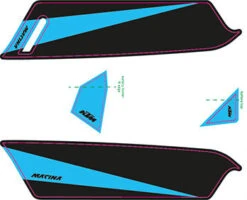 Aufkleber KTM Macina 2017 -E-Bike Teile Verkauf ktm 2017e bike aufkleber schwarz cyan matt