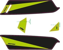 Aufkleber KTM Macina 2017 -E-Bike Teile Verkauf ktm 2017e bike aufkleber schwarz gruen