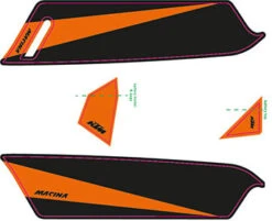Aufkleber KTM Macina 2017 -E-Bike Teile Verkauf ktm 2017e bike aufkleber schwarz matt orange matt