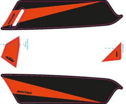 Aufkleber KTM Macina 2017 -E-Bike Teile Verkauf ktm 2017e bike aufkleber schwarz matt toxic orange