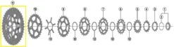SHIMANO Ritzel-Einheit Für SLX 11-fach CS-M7000 Kassette